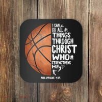Can Do All Things Through Christ Philippians 4:13 Basketball Coaster thumb 0