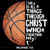 Can Do All Things Through Christ Philippians 4:13 Basketball Women's Hoodie thumb 2