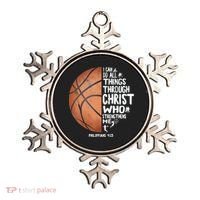 Can Do All Things Through Christ Philippians 4:13 Basketball Ornament thumb 0