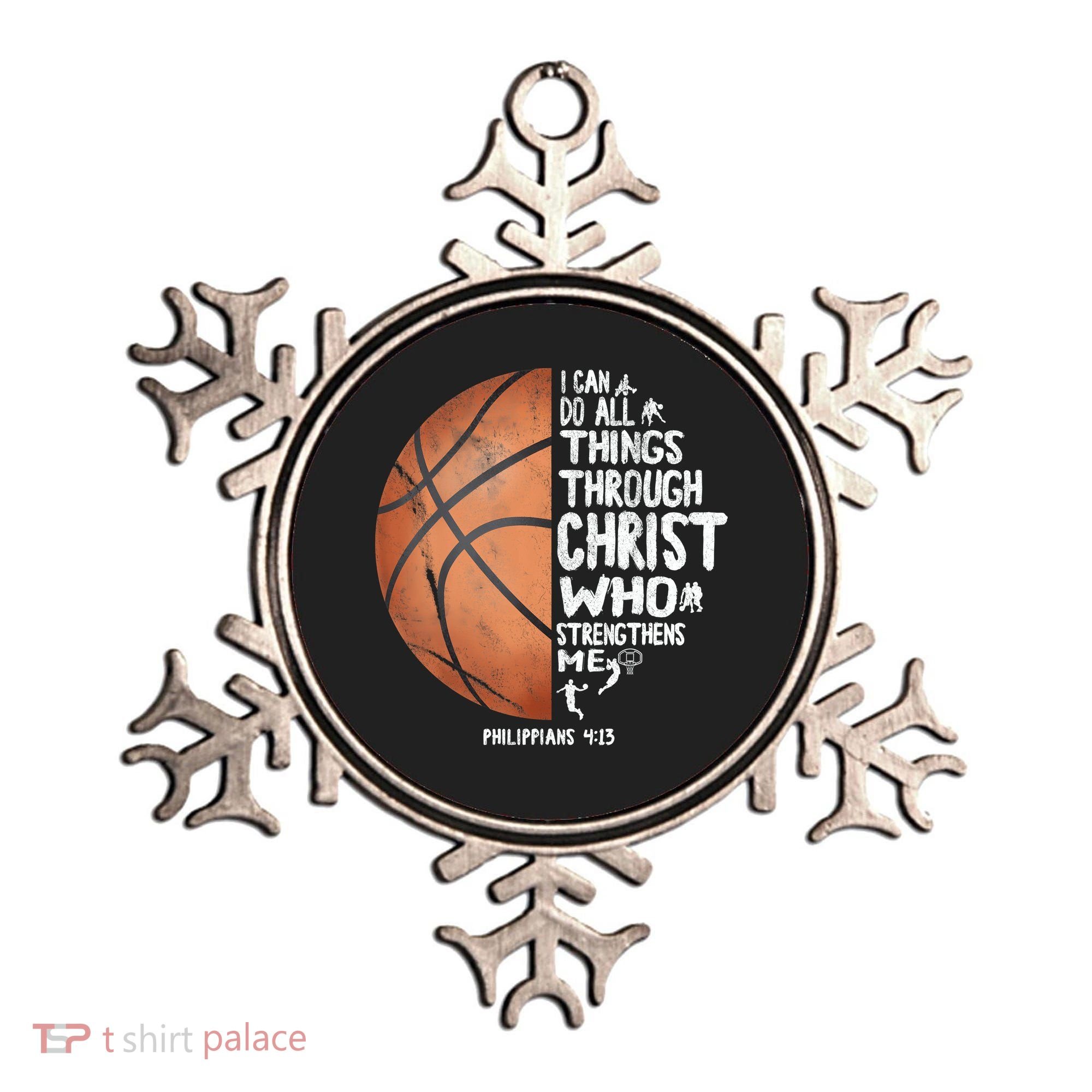 Can Do All Things Through Christ Philippians 4:13 Basketball Ornament