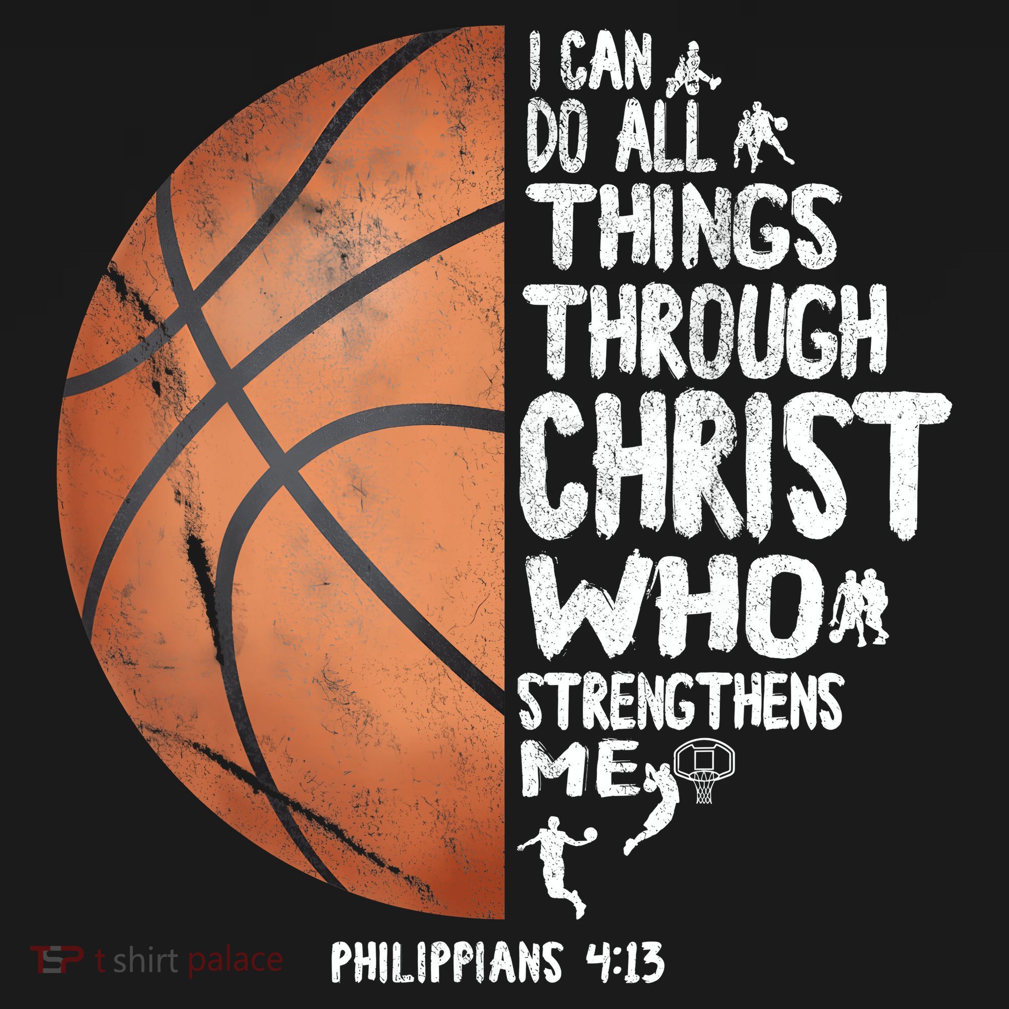 Can Do All Things Through Christ Philippians 4:13 Basketball Baby Bodysuit
