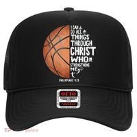 Can Do All Things Through Christ Philippians 4:13 Basketball Hat thumb 0