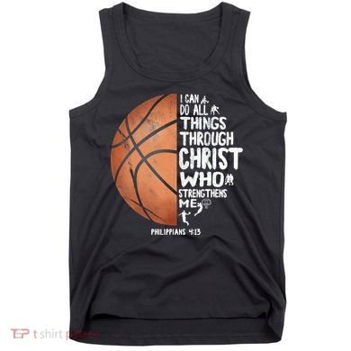 Can Do All Things Through Christ Philippians 4:13 Basketball Tank Top
