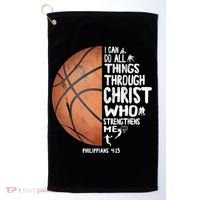 Can Do All Things Through Christ Philippians 4:13 Basketball Golf Towel thumb 0