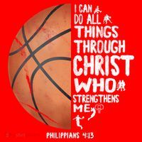 Can Do All Things Through Christ Philippians 4:13 Basketball Santa Hat thumb 1