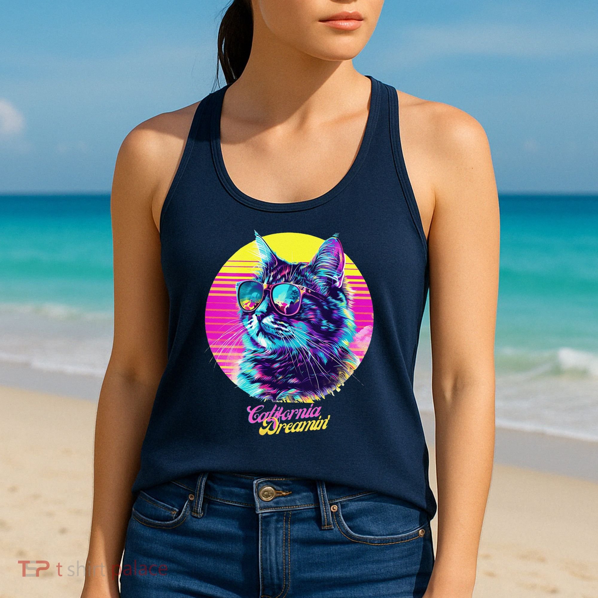 Catifornia Dreamin About Birds And Mice Women's Tank Top