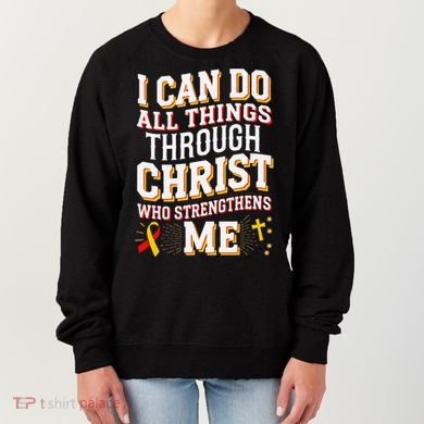 Can Do All Things Through Christ Hepatitis Awareness Women's Sweatshirt