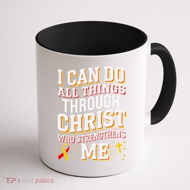 Can Do All Things Through Christ Hepatitis Awareness Coffee Mug back