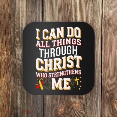 Can Do All Things Through Christ Hepatitis Awareness Coaster
