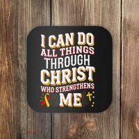 Can Do All Things Through Christ Hepatitis Awareness Coaster thumb 0