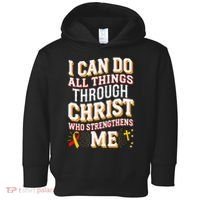 Can Do All Things Through Christ Hepatitis Awareness Toddler Hoodie thumb 0