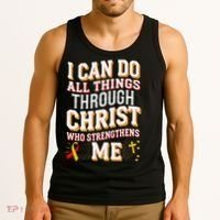 Can Do All Things Through Christ Hepatitis Awareness Tank Top thumb 3