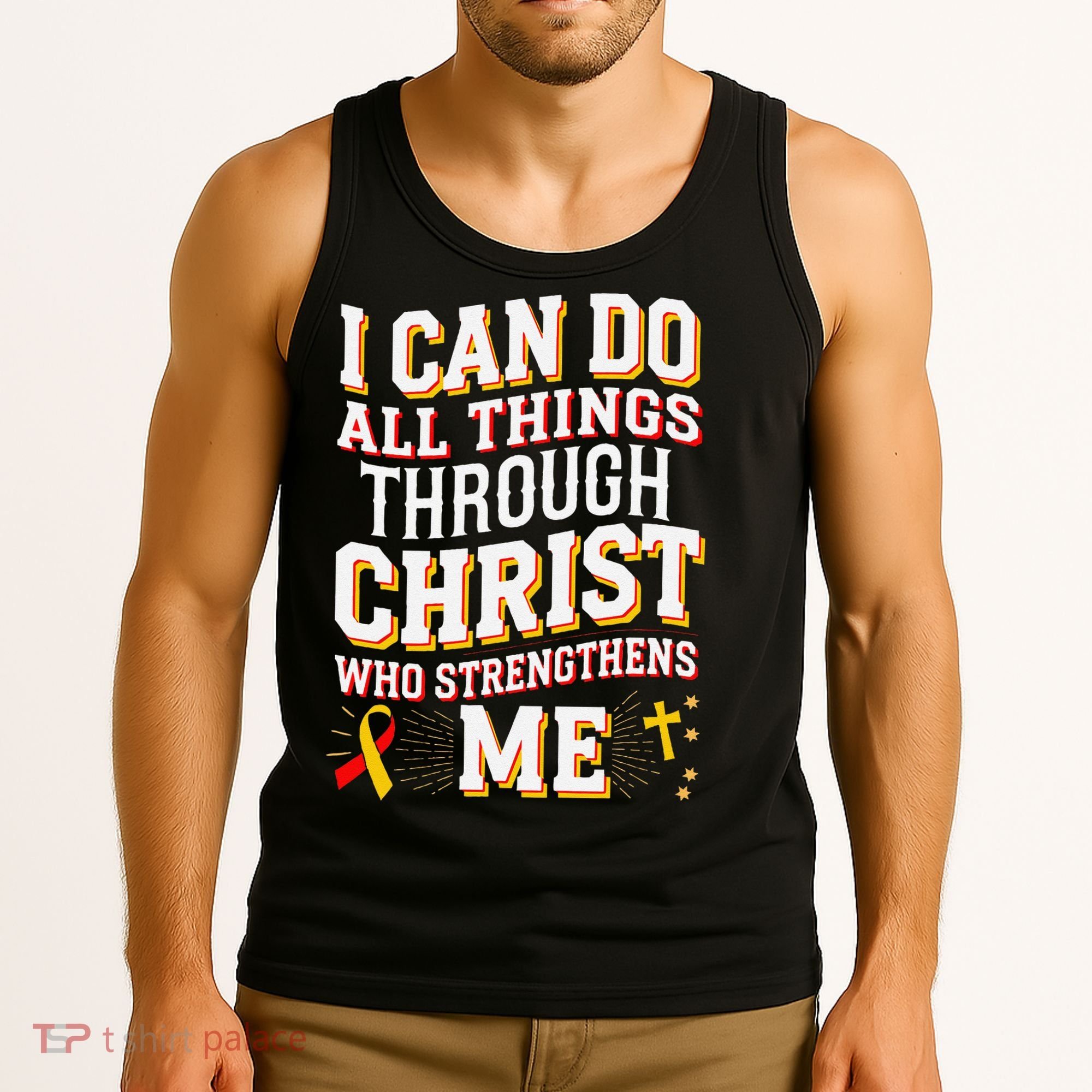 Can Do All Things Through Christ Hepatitis Awareness Tank Top