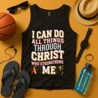 Can Do All Things Through Christ Hepatitis Awareness Tank Top thumb 4