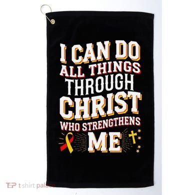 Can Do All Things Through Christ Hepatitis Awareness Golf Towel