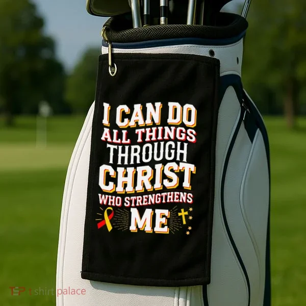 Can Do All Things Through Christ Hepatitis Awareness Golf Towel