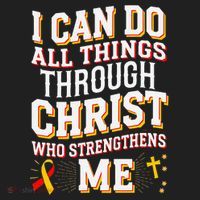 Can Do All Things Through Christ Hepatitis Awareness Golf Towel thumb 3