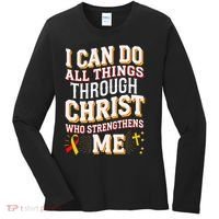 Can Do All Things Through Christ Hepatitis Awareness Women's Long Sleeve Shirt thumb 0