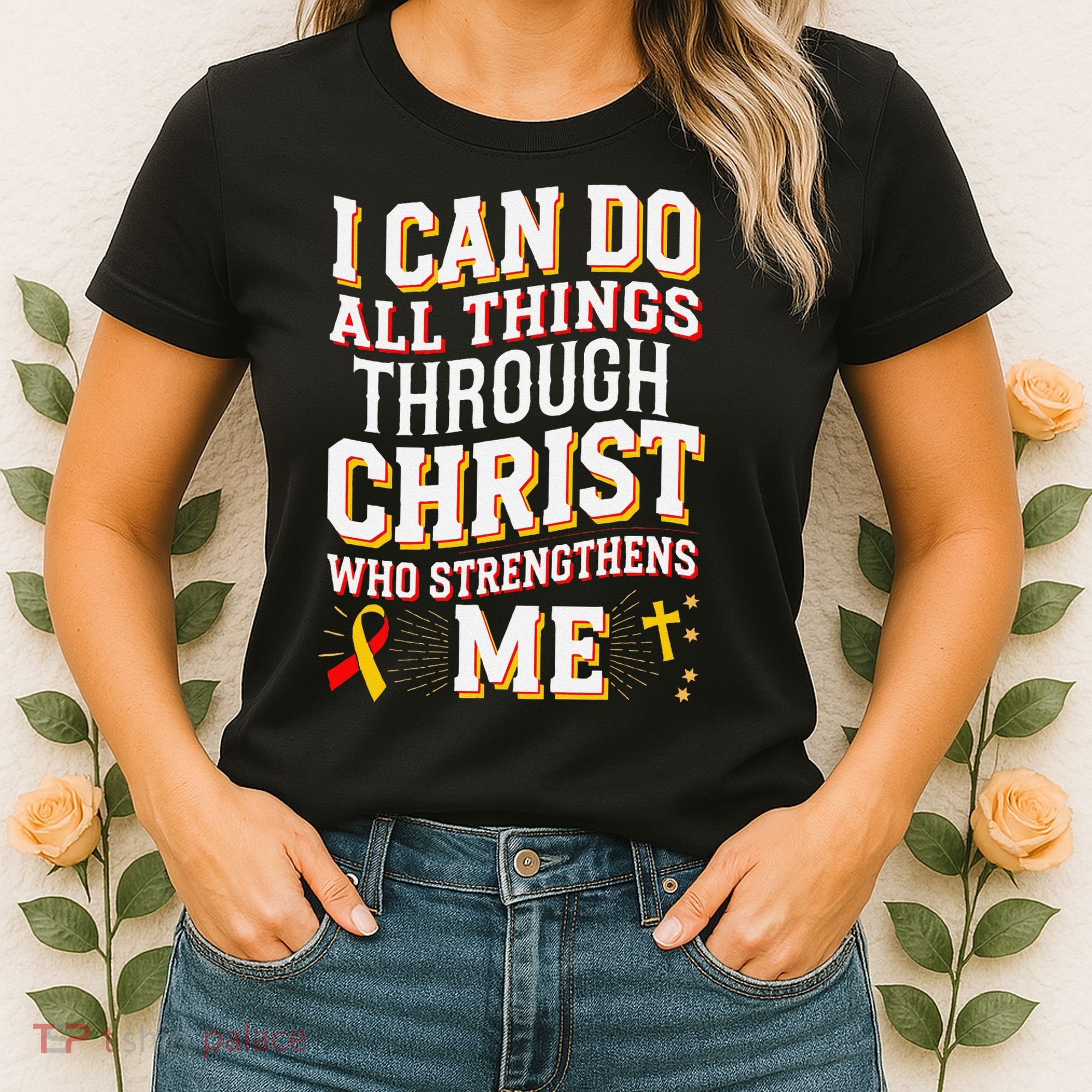 Can Do All Things Through Christ Hepatitis Awareness Women's T-Shirt