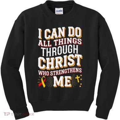 Can Do All Things Through Christ Hepatitis Awareness Kids Sweatshirt