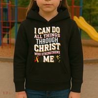 Can Do All Things Through Christ Hepatitis Awareness Kids Hoodie thumb 3