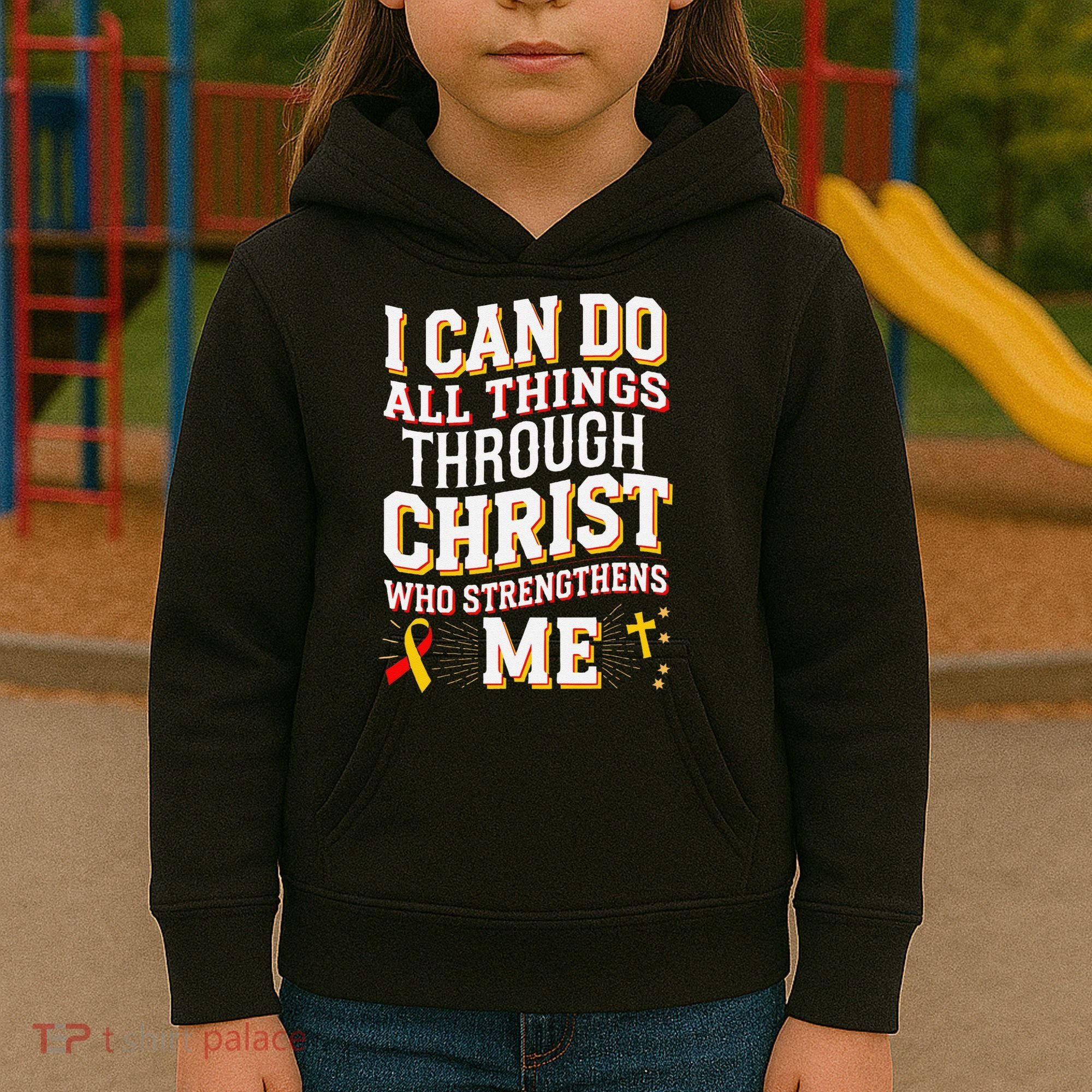 Can Do All Things Through Christ Hepatitis Awareness Kids Hoodie