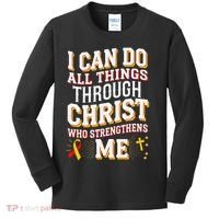 Can Do All Things Through Christ Hepatitis Awareness Kids Long Sleeve Shirt thumb 0