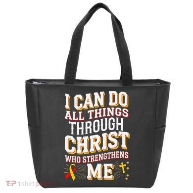 Can Do All Things Through Christ Hepatitis Awareness Tote Bag