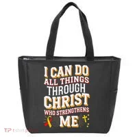 Can Do All Things Through Christ Hepatitis Awareness Tote Bag thumb 0