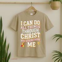 Can Do All Things Through Christ Hepatitis Awareness T-Shirt thumb 2
