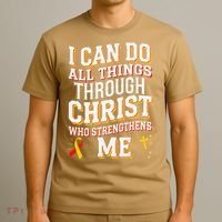 Can Do All Things Through Christ Hepatitis Awareness T-Shirt thumb 3