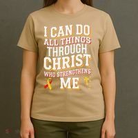 Can Do All Things Through Christ Hepatitis Awareness T-Shirt thumb 4