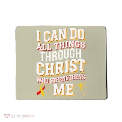 Can Do All Things Through Christ Hepatitis Awareness Mousepad