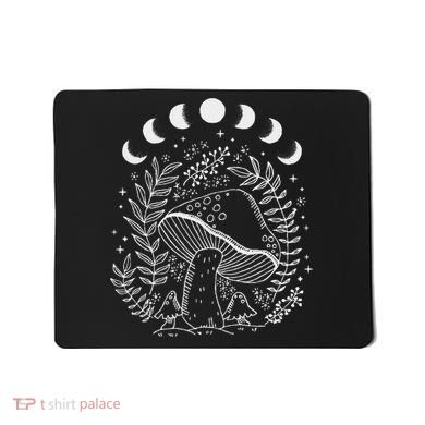Cottagecore Dark Academia Aesthetic Mushroom Moon Witchy Mousepad