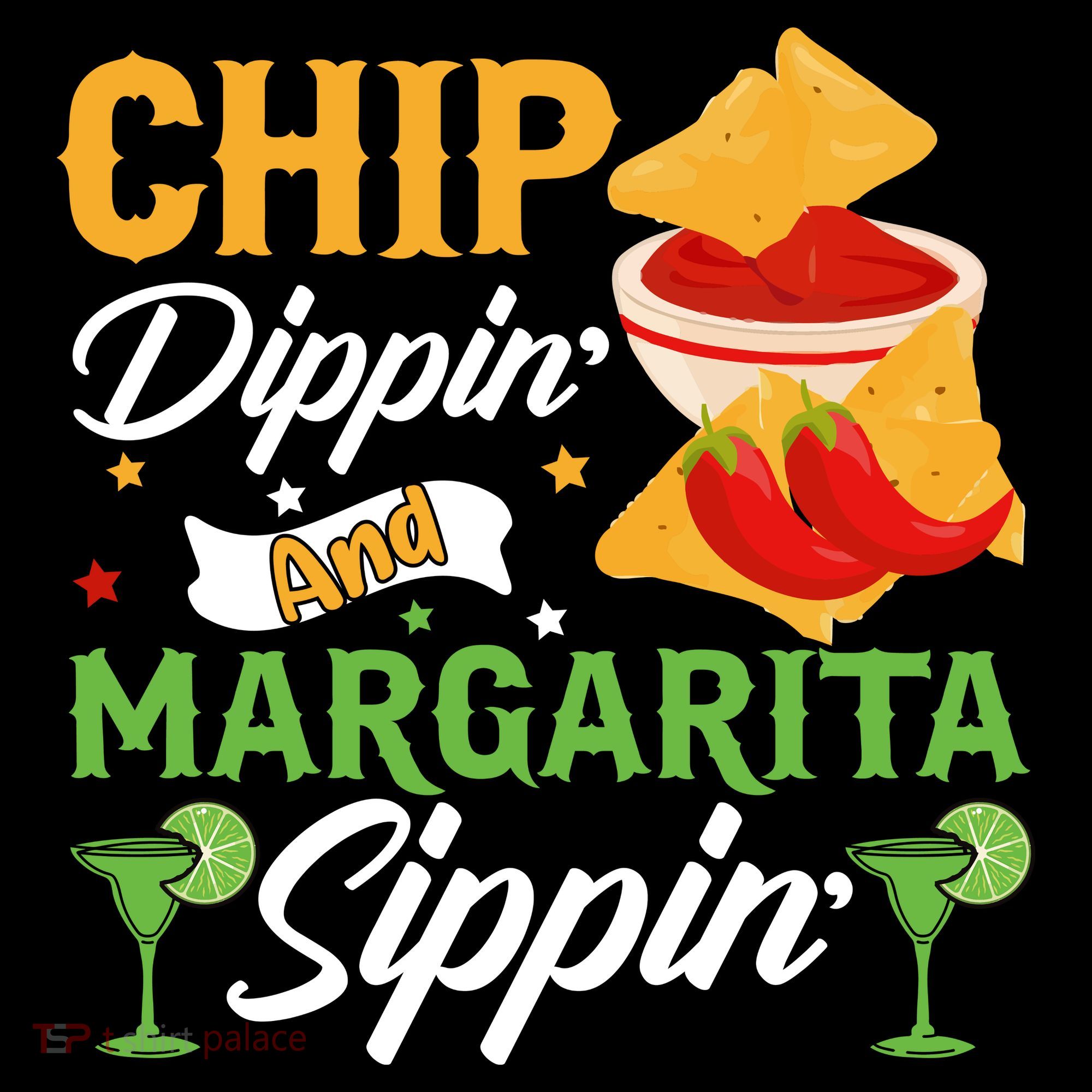 Chip Dippin' And Margarita Sippin Cinco De Mayo T Coaster