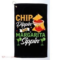 Chip Dippin' And Margarita Sippin Cinco De Mayo T Golf Towel thumb 0