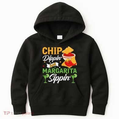 Chip Dippin' And Margarita Sippin Cinco De Mayo T Kids Hoodie
