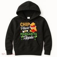 Chip Dippin' And Margarita Sippin Cinco De Mayo T Kids Hoodie thumb 0