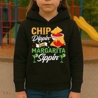 Chip Dippin' And Margarita Sippin Cinco De Mayo T Kids Hoodie thumb 3