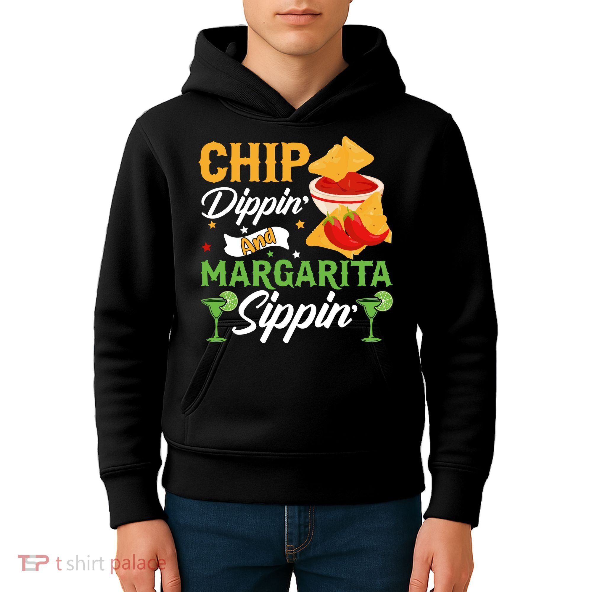 Chip Dippin' And Margarita Sippin Cinco De Mayo T Kids Hoodie