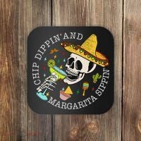 Chip Dippin And Margarita Sippin Cinco De Mayo Drinking Coaster thumb 0