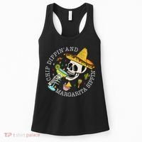 Chip Dippin And Margarita Sippin Cinco De Mayo Drinking Women's Tank Top thumb 0