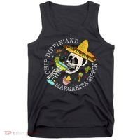 Chip Dippin And Margarita Sippin Cinco De Mayo Drinking Tank Top thumb 0