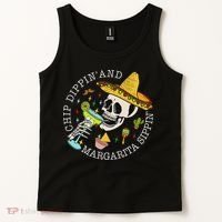 Chip Dippin And Margarita Sippin Cinco De Mayo Drinking Tank Top thumb 2