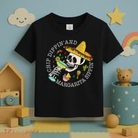 Chip Dippin And Margarita Sippin Cinco De Mayo Drinking Toddler T-Shirt thumb 3