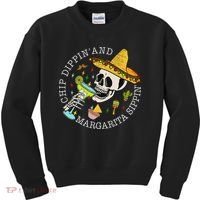 Chip Dippin And Margarita Sippin Cinco De Mayo Drinking Kids Sweatshirt thumb 0