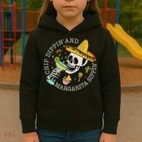 Chip Dippin And Margarita Sippin Cinco De Mayo Drinking Kids Hoodie thumb 3