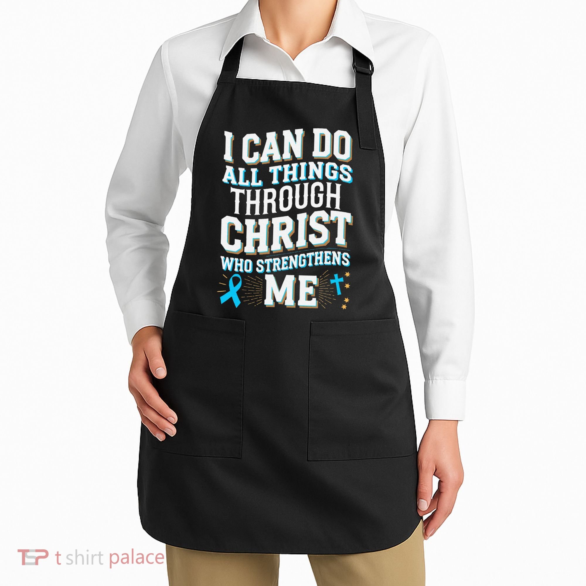 Can Do All Things Through Christ Prostate Cancer Awareness Apron