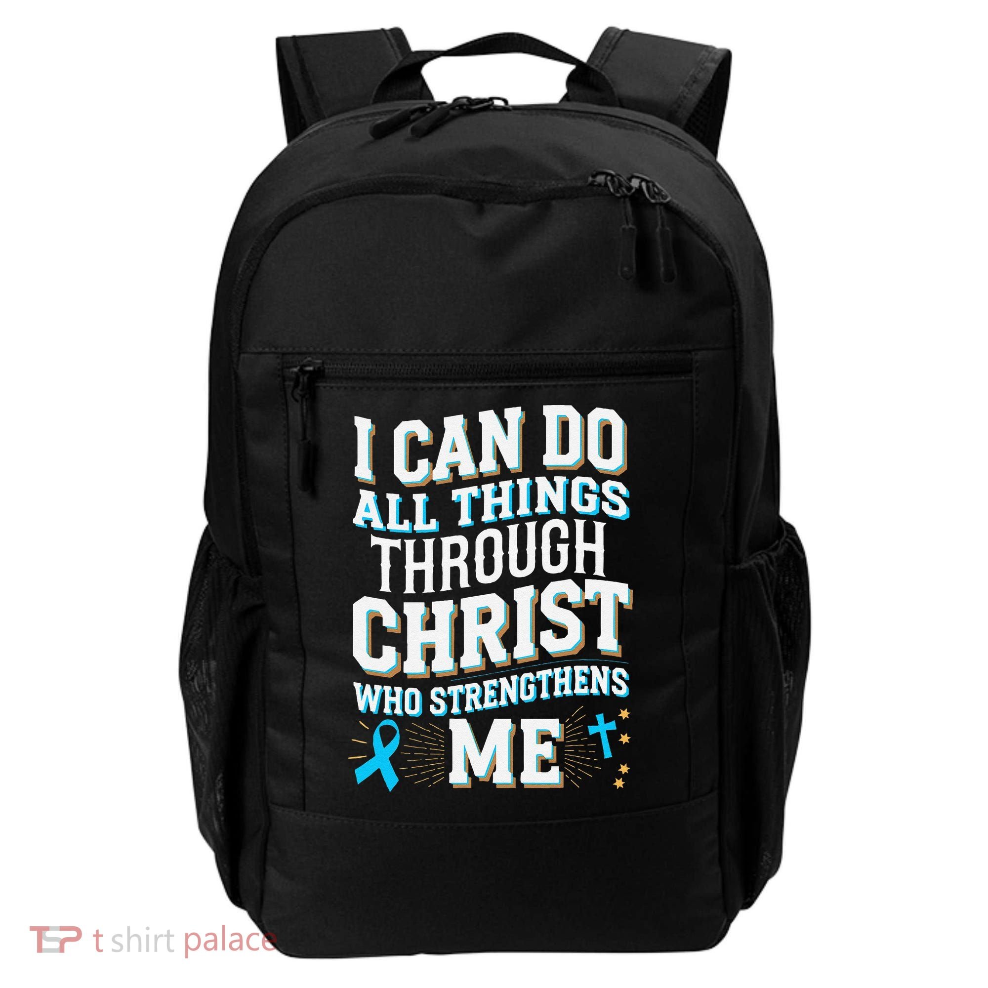 Can Do All Things Through Christ Prostate Cancer Awareness Backpack