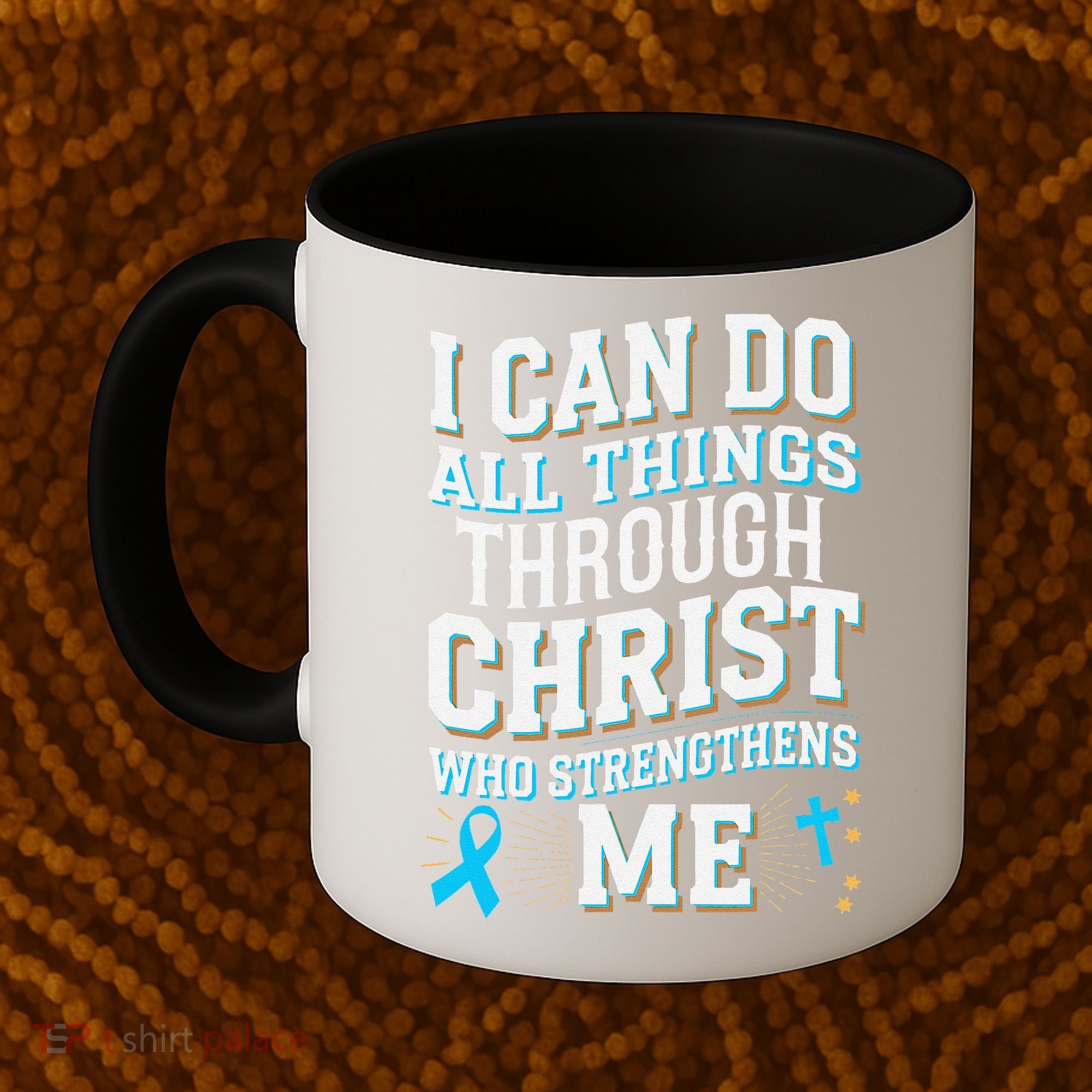 Can Do All Things Through Christ Prostate Cancer Awareness Coffee Mug
